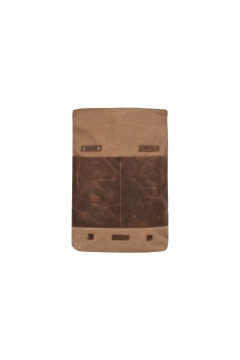 کوله پشتی چرم و برزنت