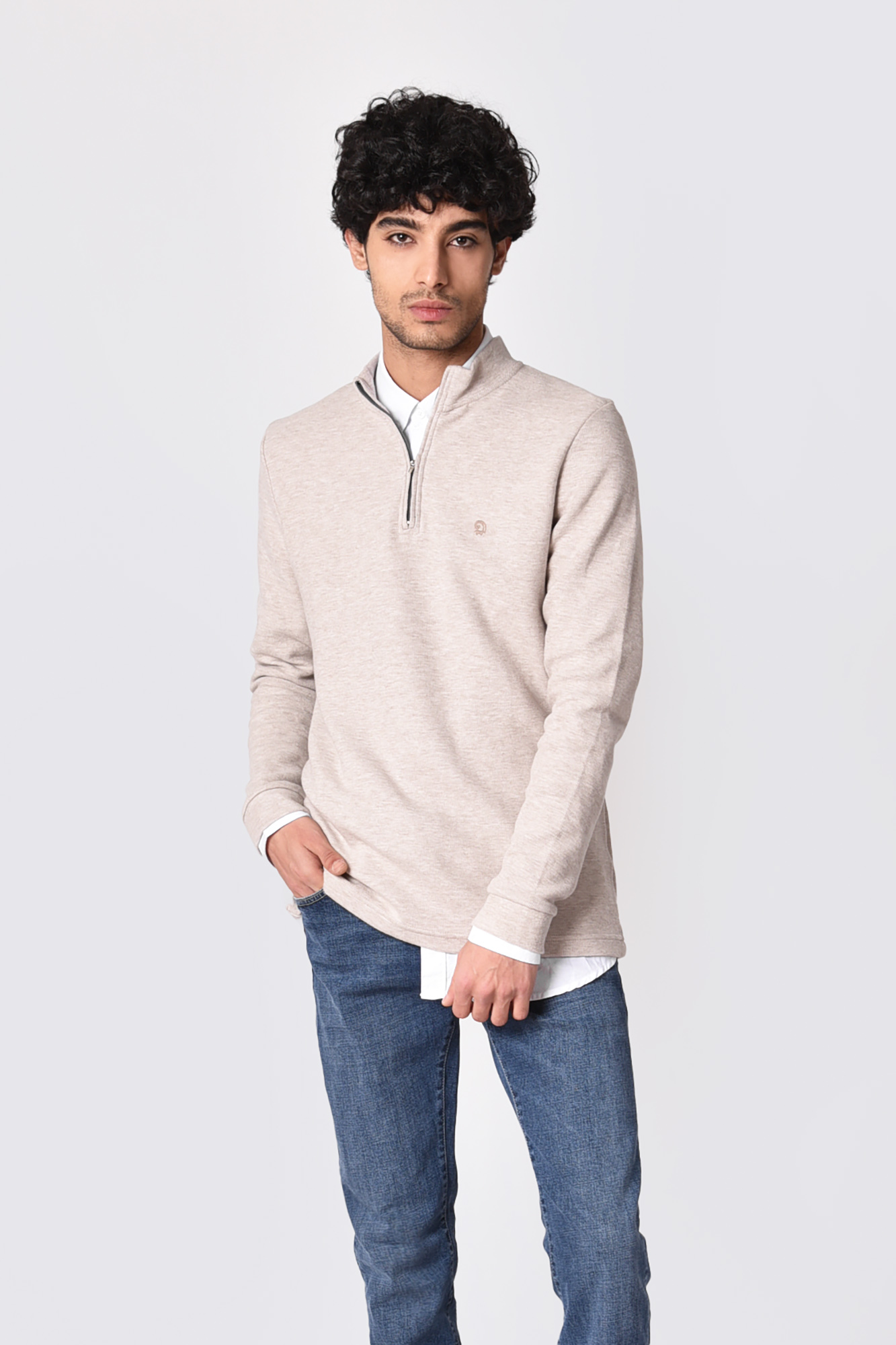 تیشرت آستین بلند زیپ دار