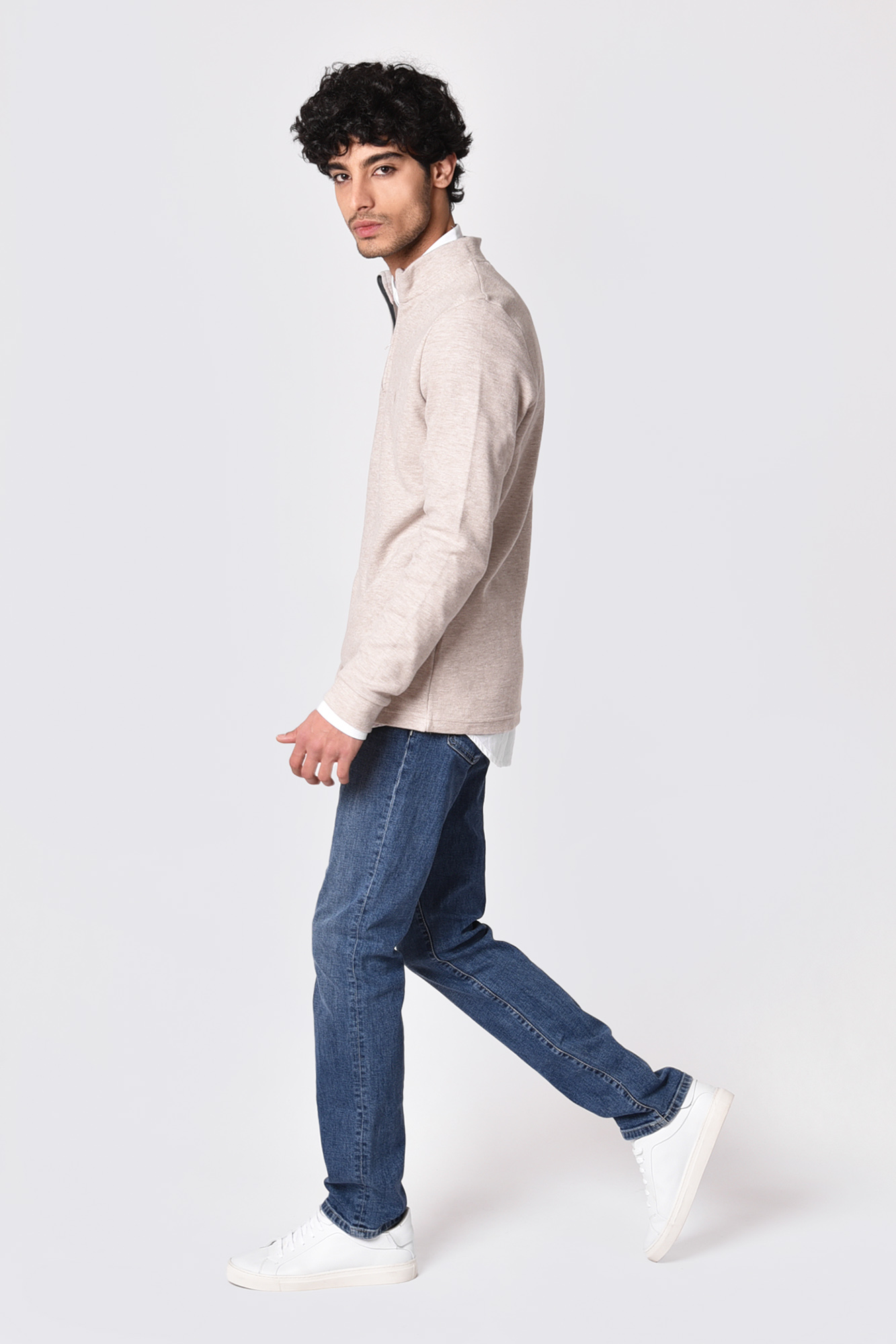 تیشرت آستین بلند زیپ دار