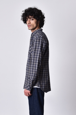 پیراهن آستین بلند پشمی چهارخانه