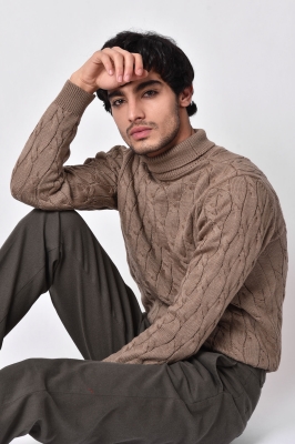 بافت مارپیچ یقه اسکی