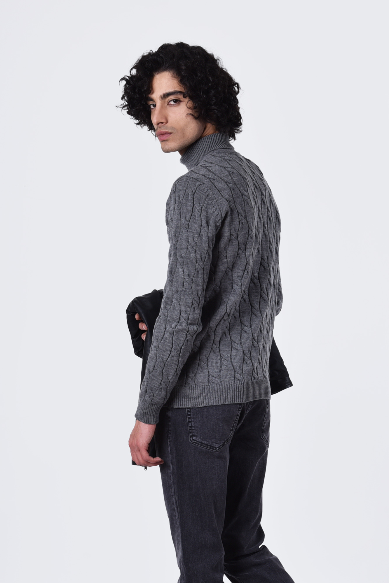 بافت مارپیچ یقه اسکی