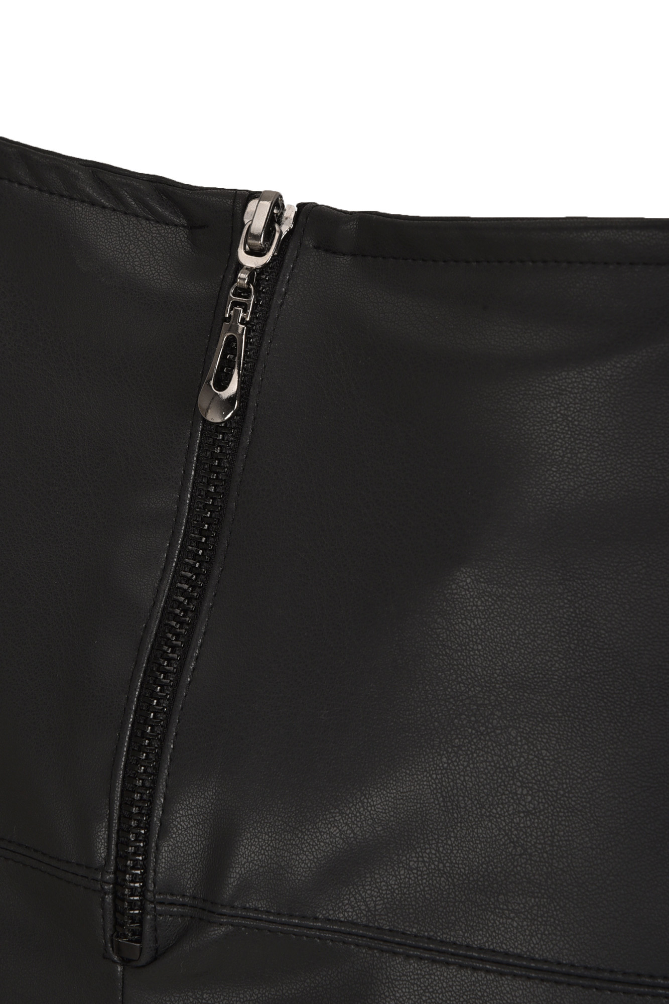 دامن چرم  کوتاه برش دار