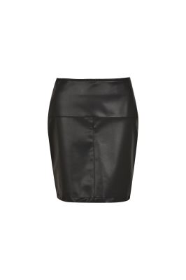 دامن چرم  کوتاه برش دار