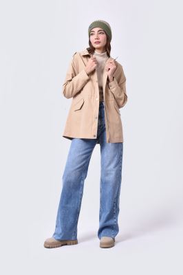 مانتو کتان آستردار