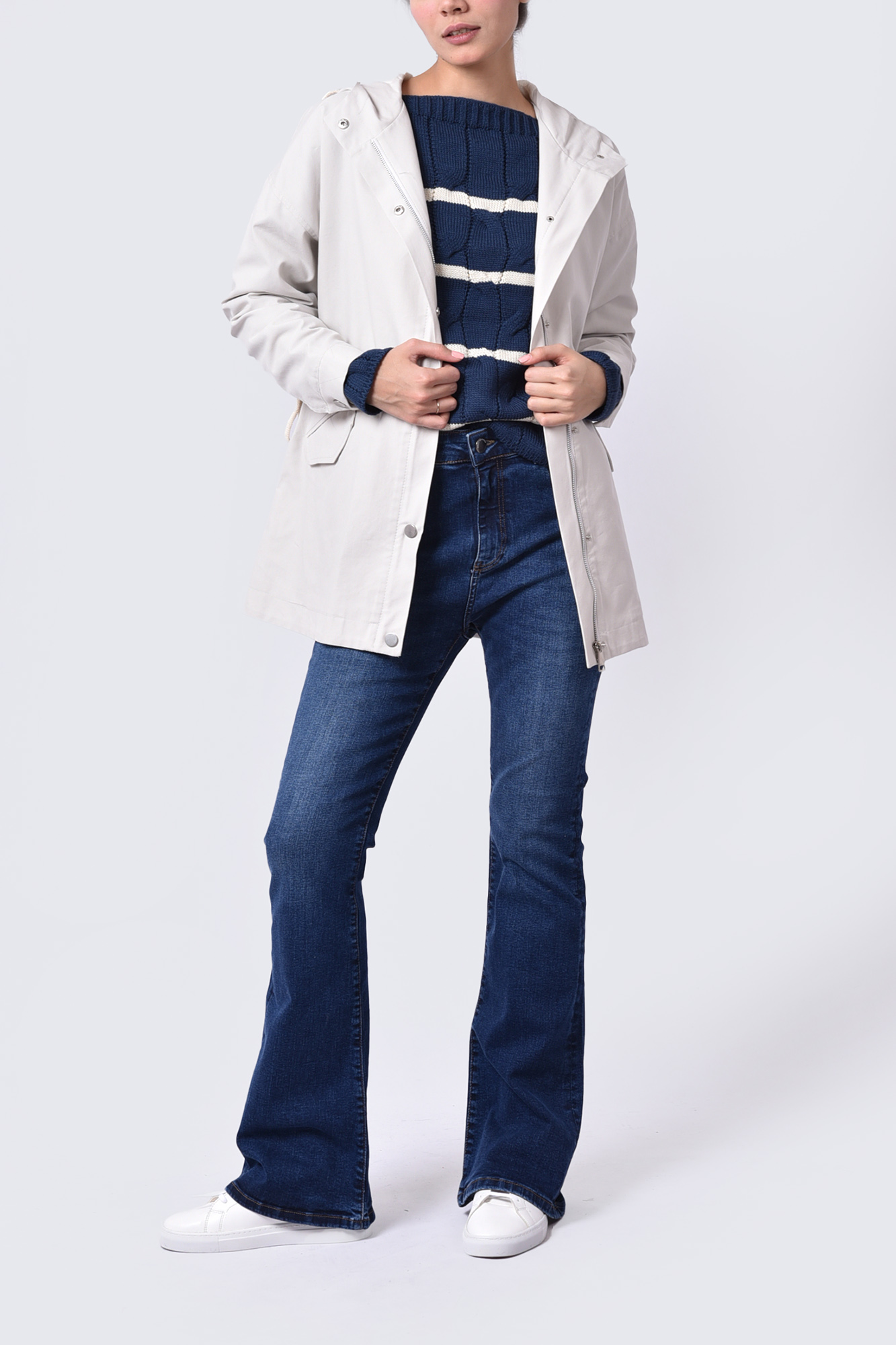 مانتو کتان آستردار