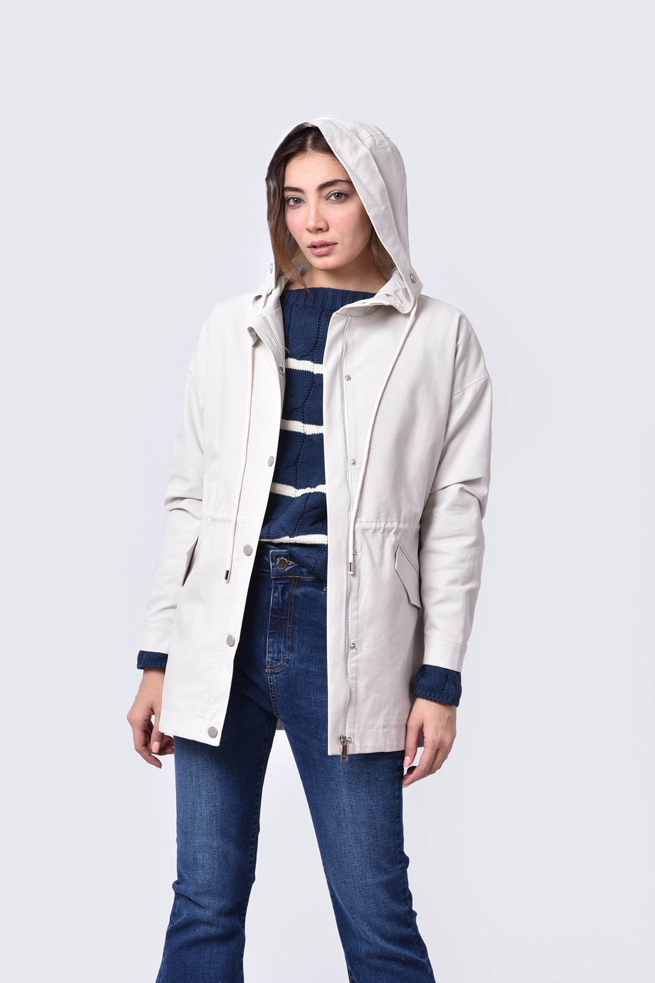 مانتو کتان آستردار