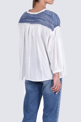 بلوز استین بلند خامه دوزی