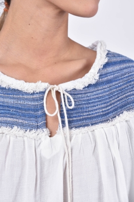 بلوز استین بلند خامه دوزی