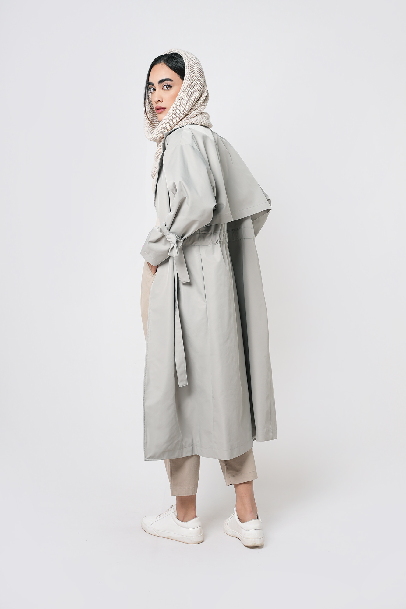 مانتو بارانی یوک دار