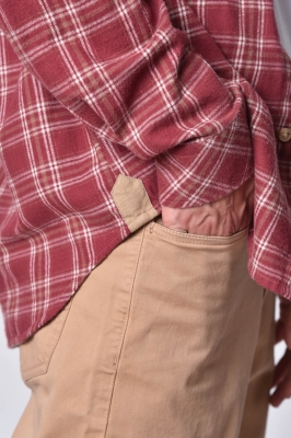 پیراهن پشمی چهارخانه