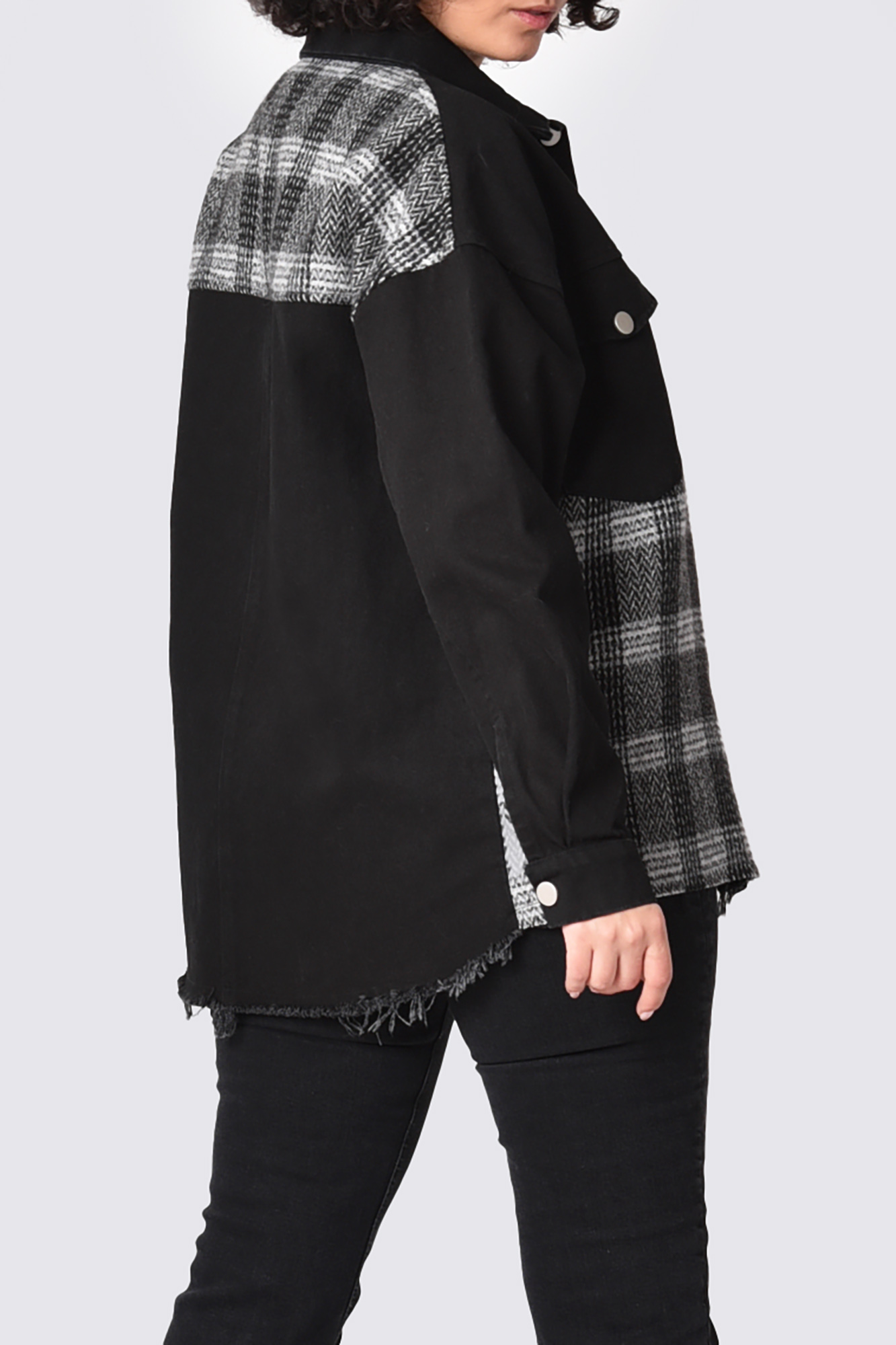 شومیز ترکیبی جین و پشمی