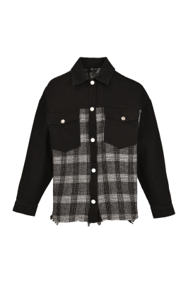 شومیز ترکیبی جین و پشمی