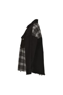 شومیز ترکیبی جین و پشمی