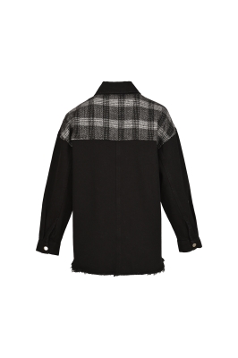 شومیز ترکیبی جین و پشمی