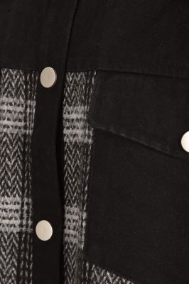 شومیز ترکیبی جین و پشمی