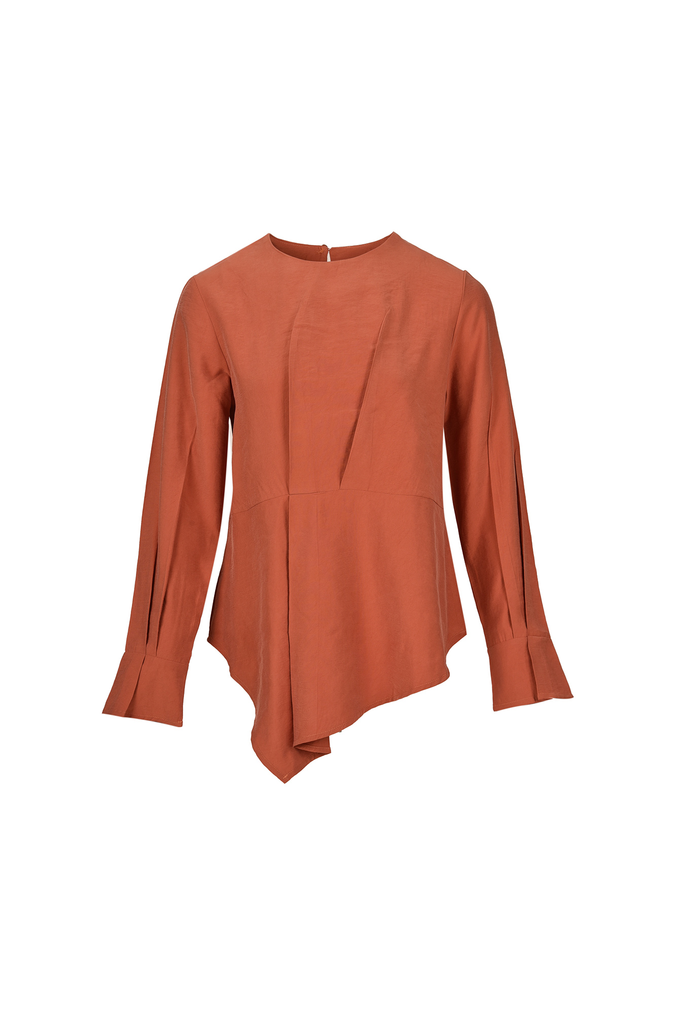 بلوز آستین بلند پیلی دار