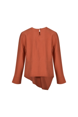 بلوز آستین بلند پیلی دار