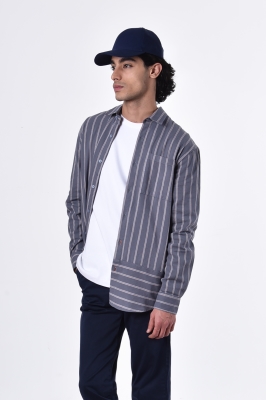 پیراهن آستین بلند راه راه