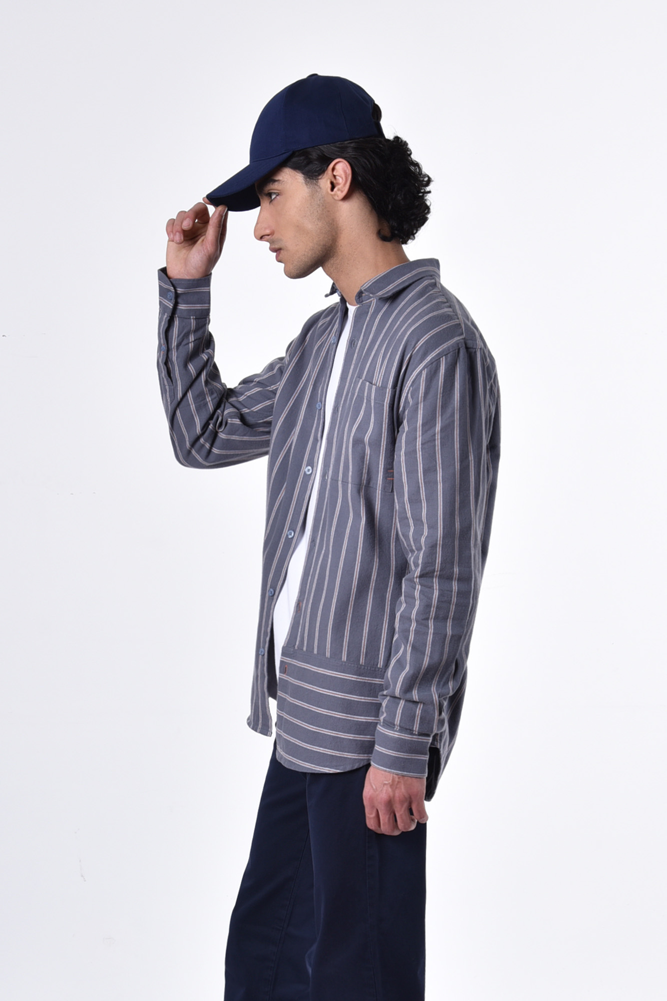 پیراهن آستین بلند راه راه