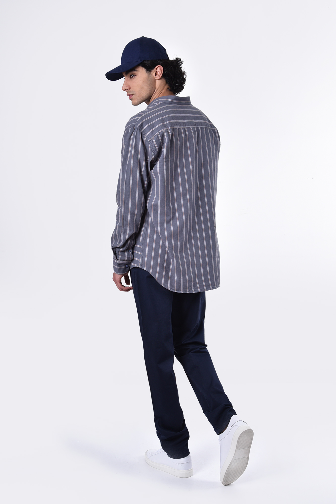 پیراهن آستین بلند راه راه