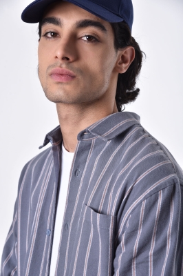 پیراهن آستین بلند راه راه