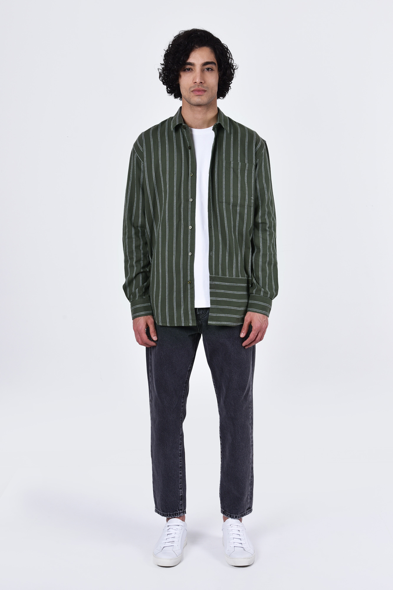 پیراهن آستین بلند راه راه