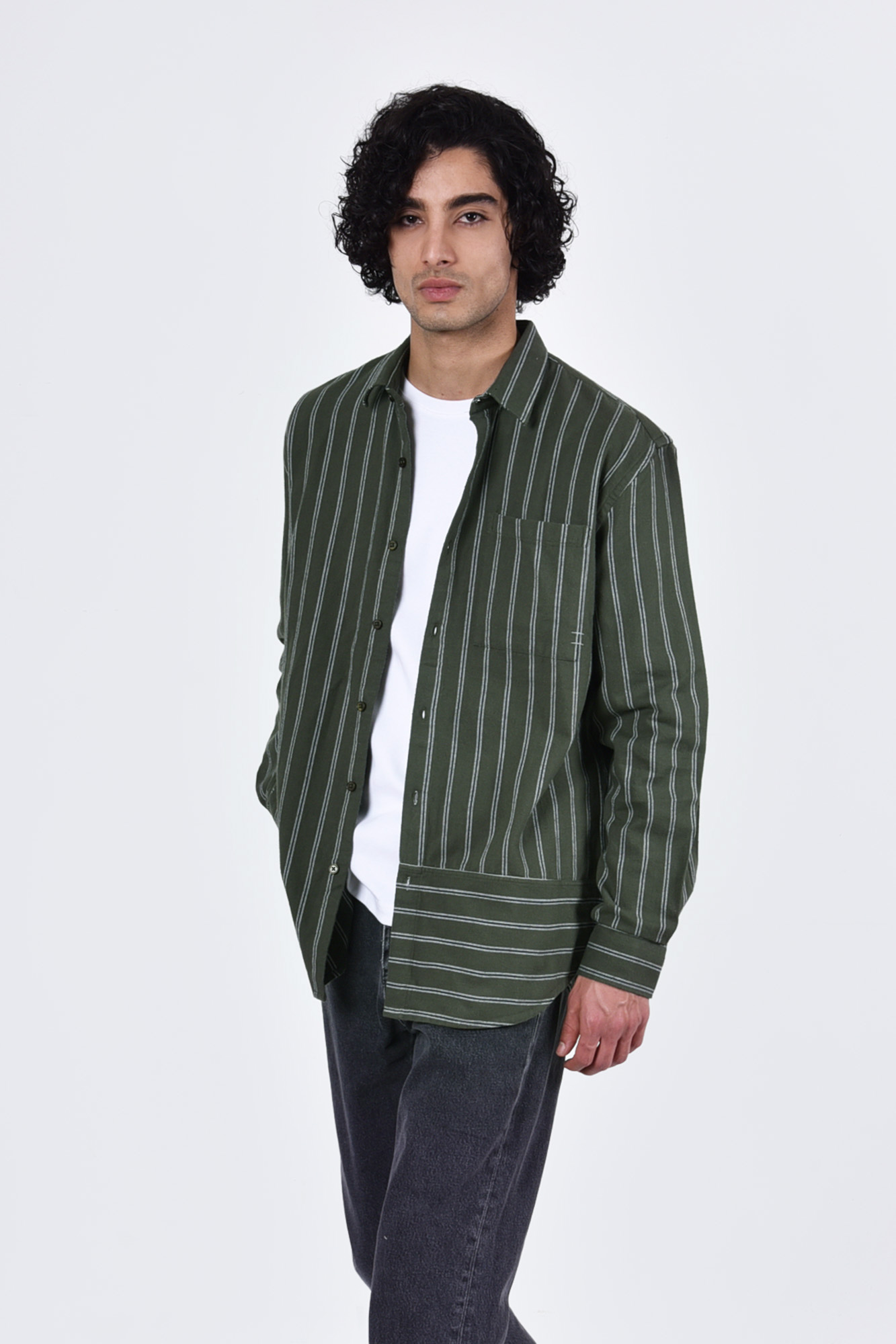 پیراهن آستین بلند راه راه