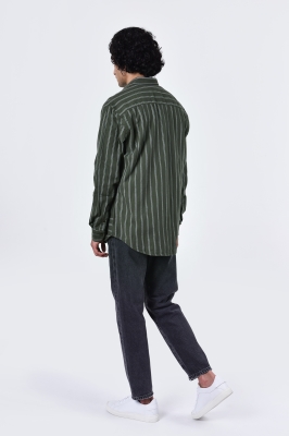 پیراهن آستین بلند راه راه