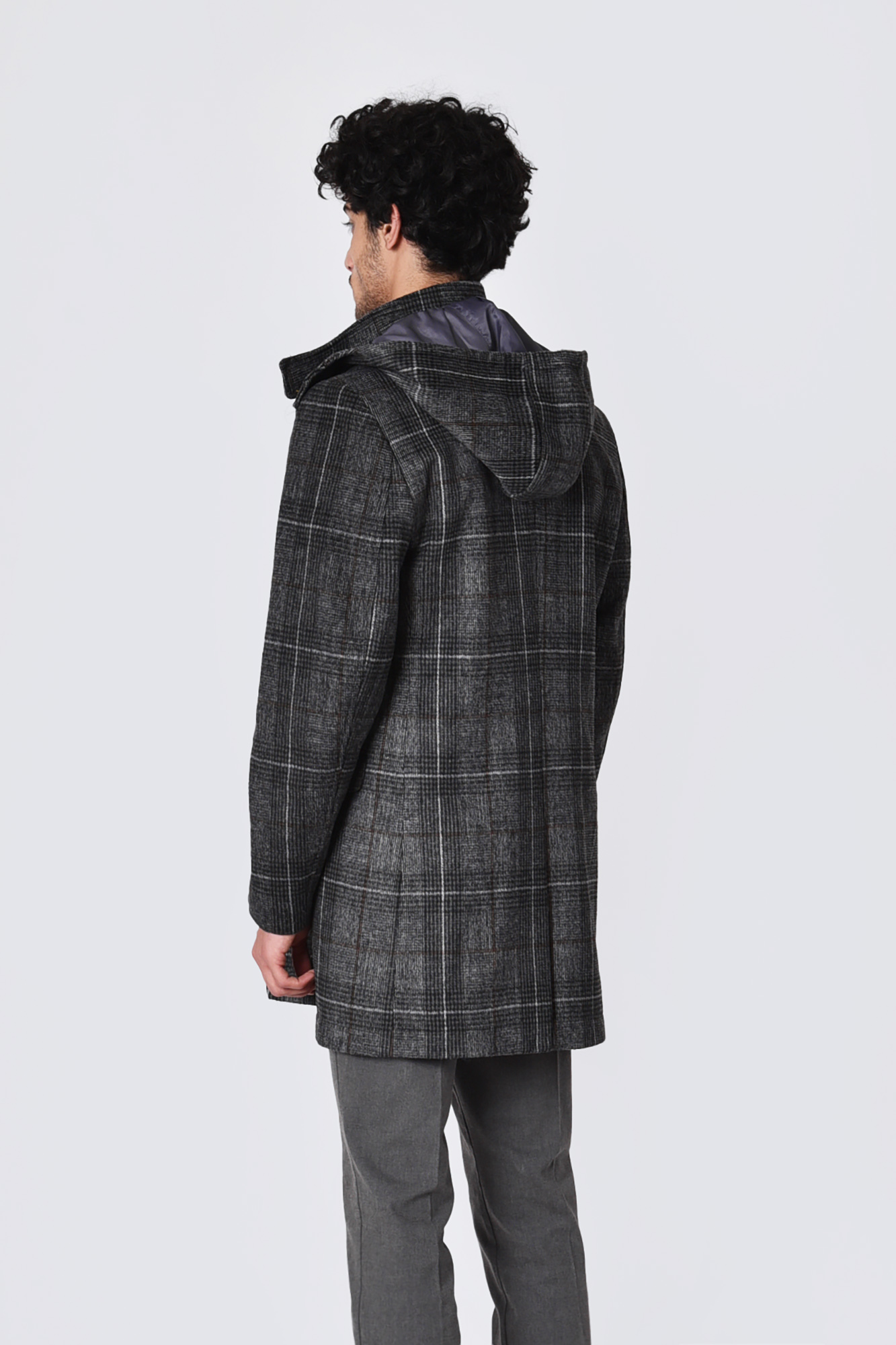 پالتو پشمی کلاه دار