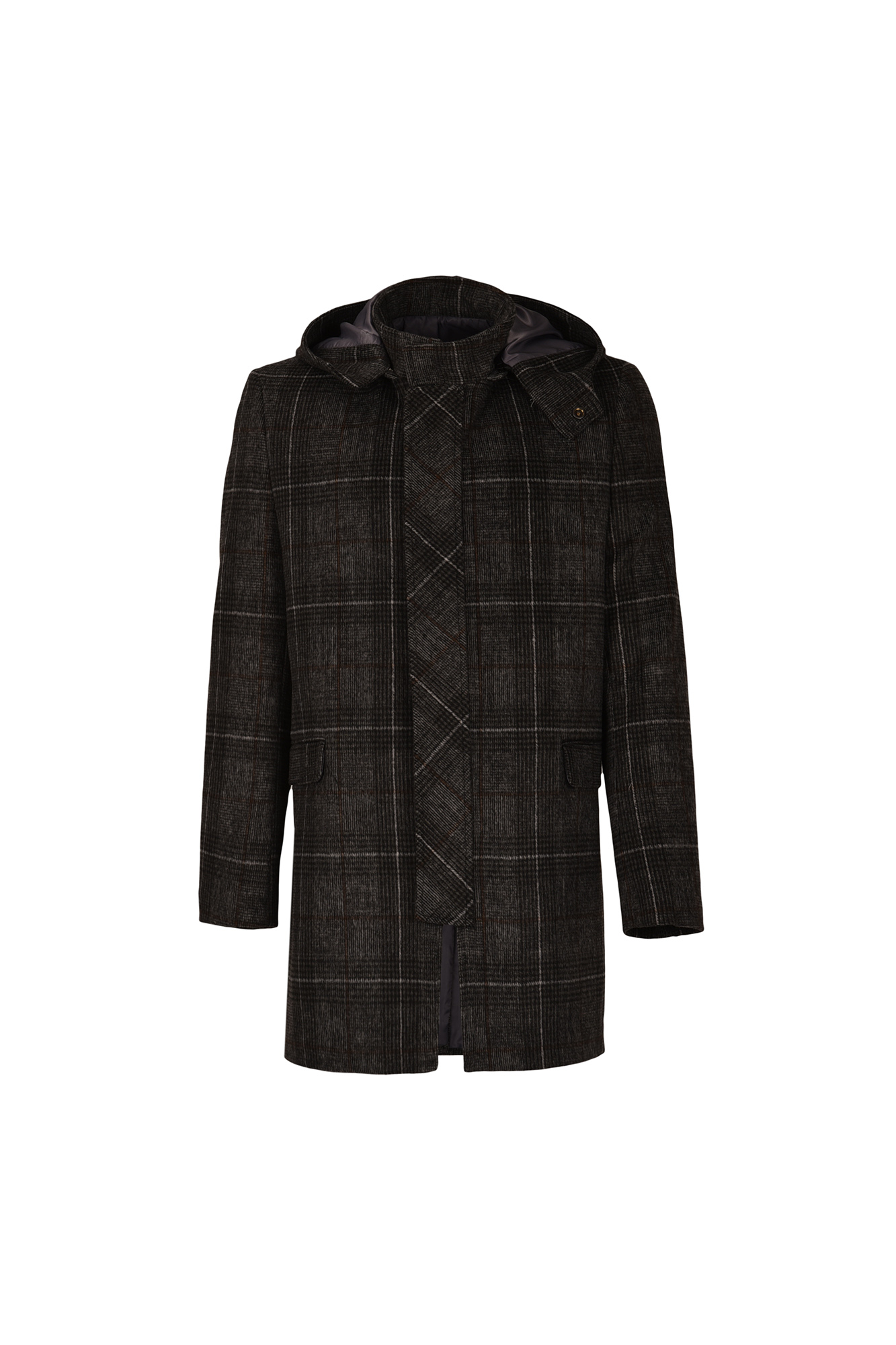 پالتو پشمی کلاه دار