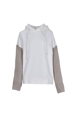 هودی آستین بافت