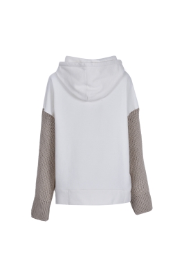 هودی آستین بافت