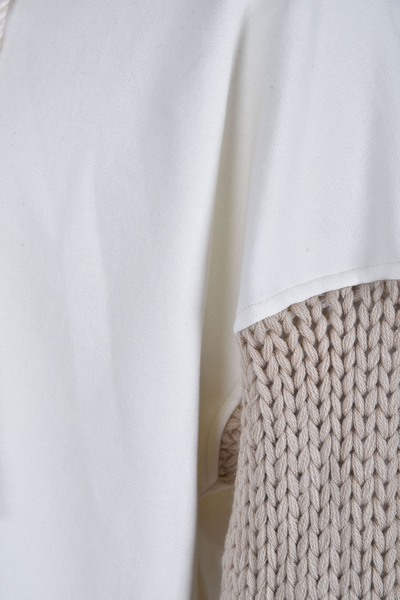 هودی آستین بافت