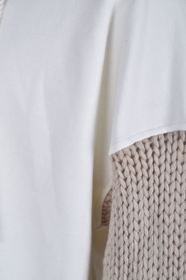 هودی آستین بافت