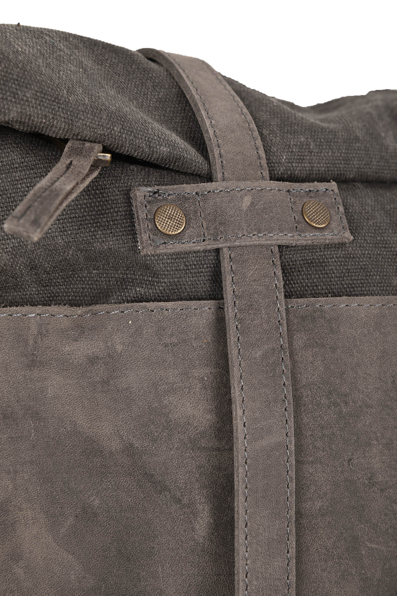 کوله پشتی چرم و برزنت