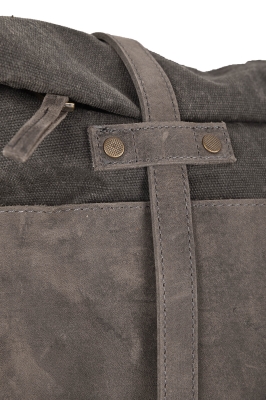 کوله پشتی چرم و برزنت