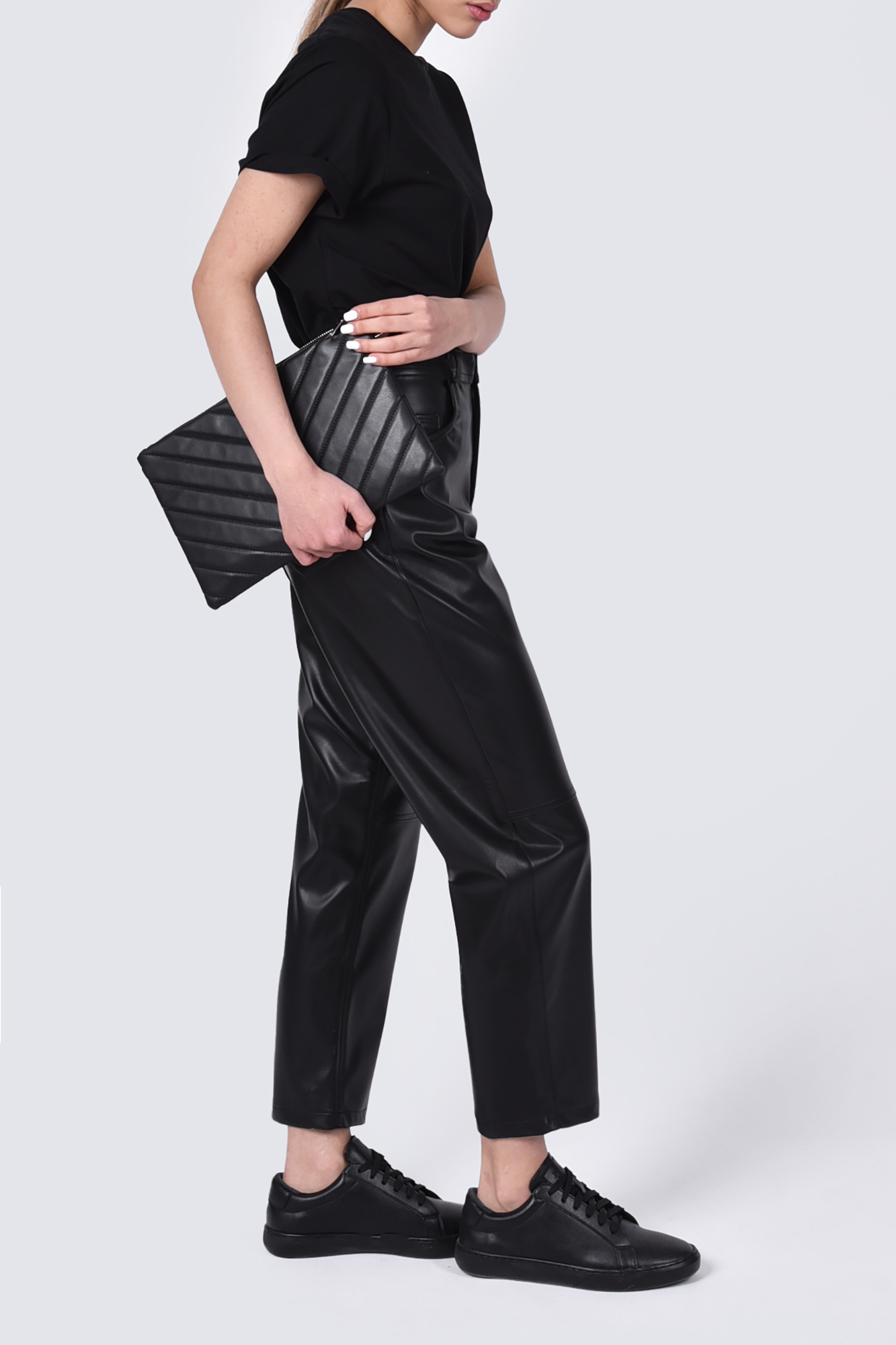 شلوار چرم مام فیت