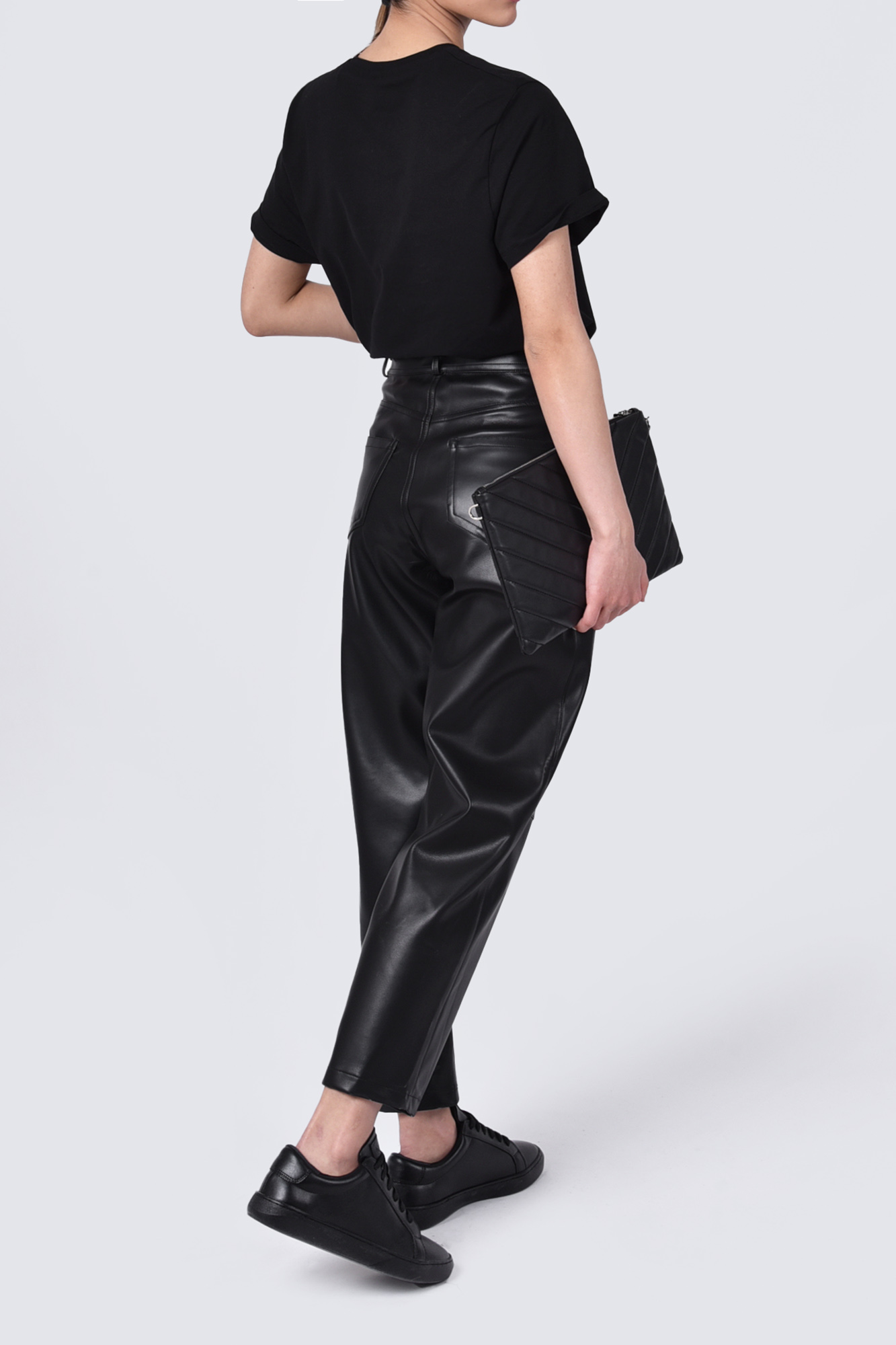 شلوار چرم مام فیت