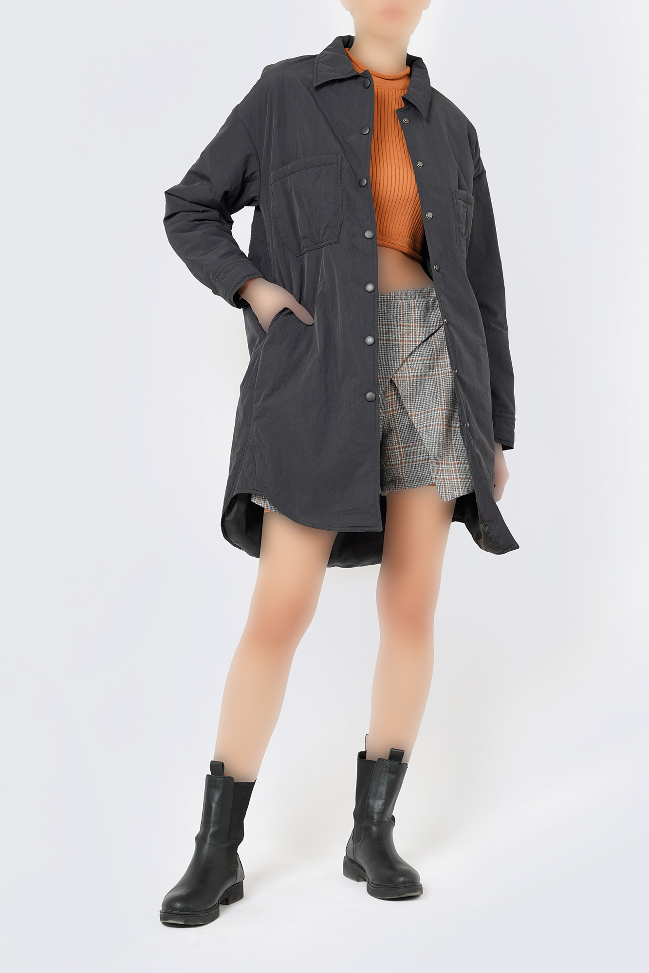 کاپشن پافر بلند