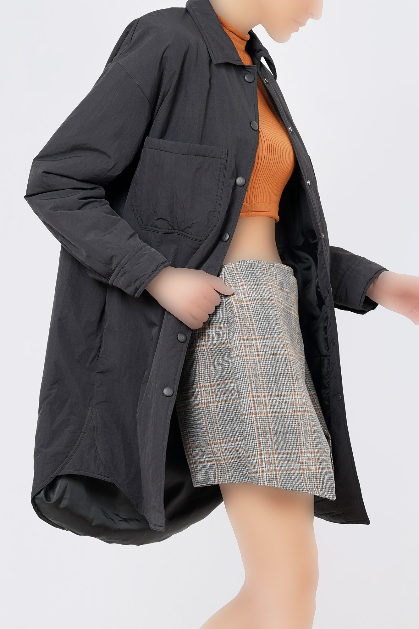 کاپشن پافر بلند