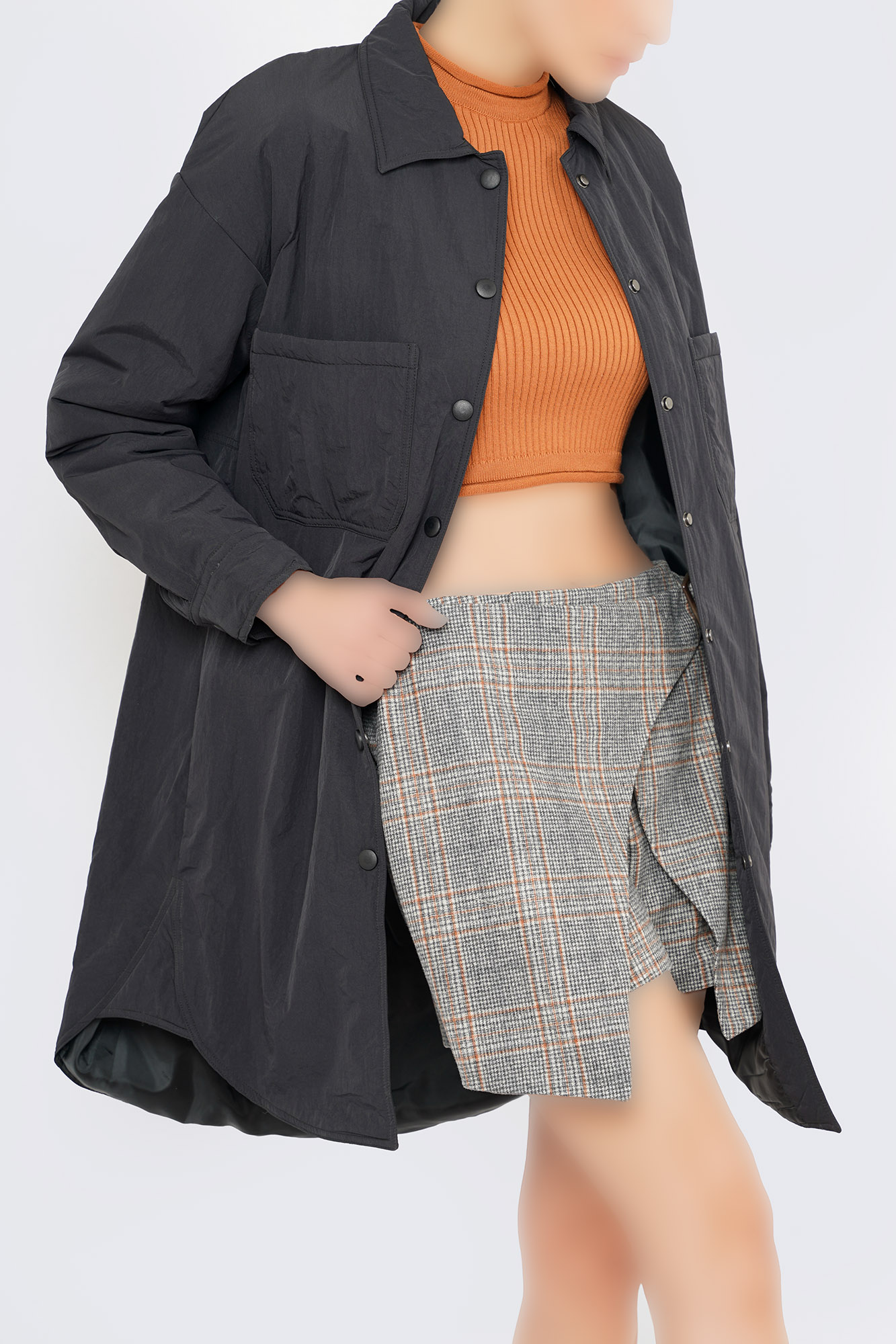 کاپشن پافر بلند