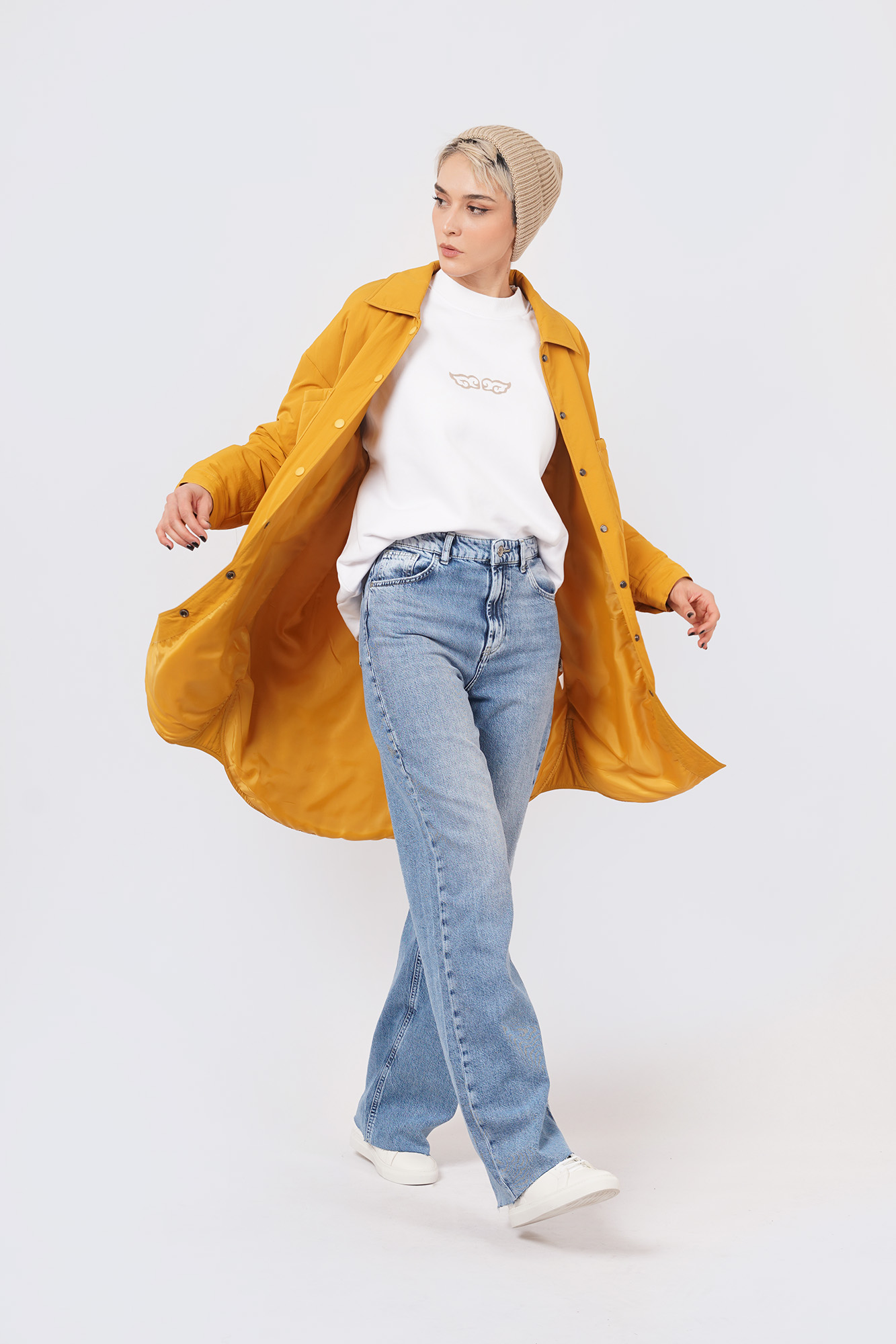 کاپشن پافر بلند