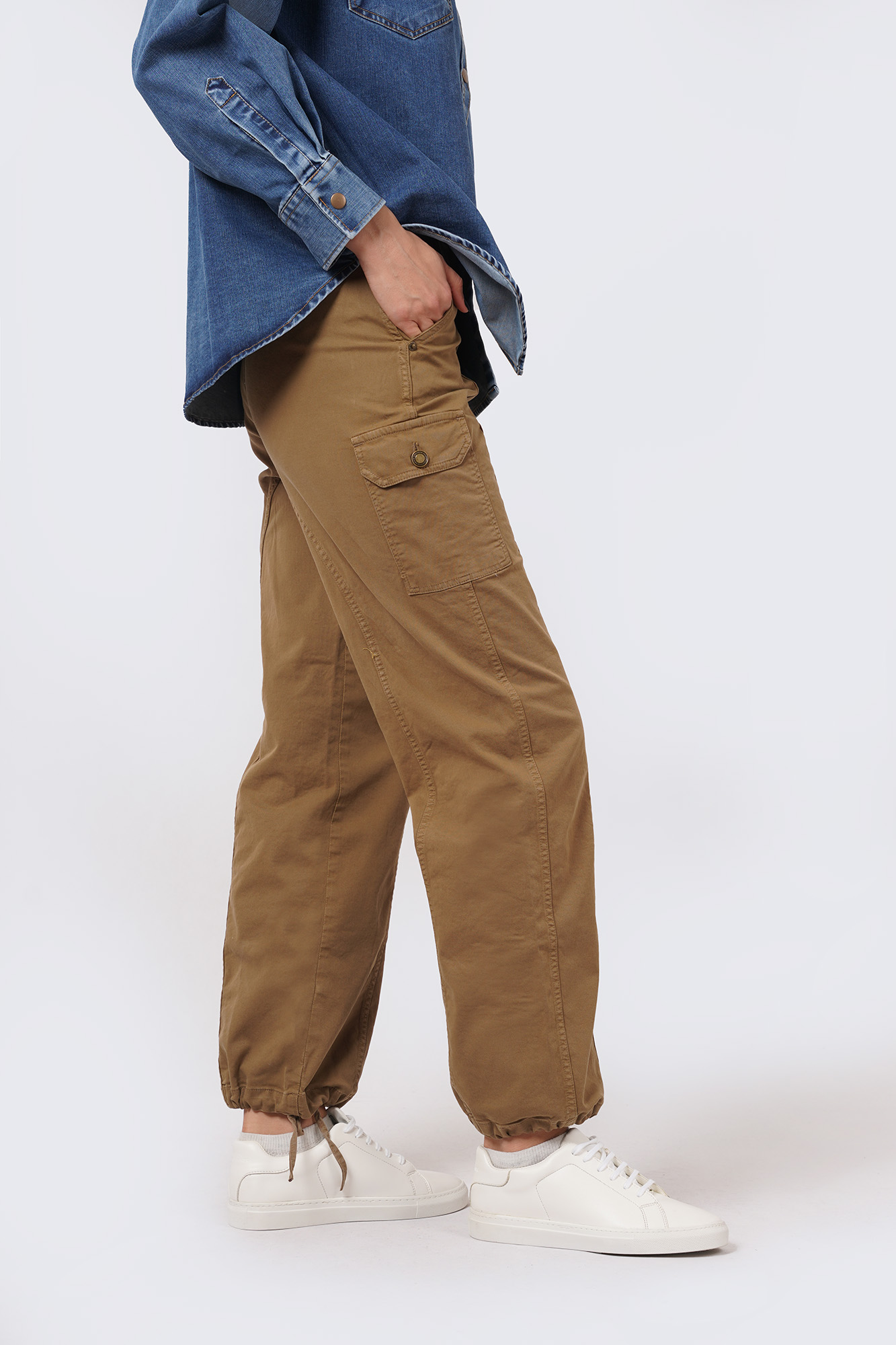 شلوار کتان جیب دار