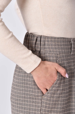 شلوار پیلی دار پشمی چهارخانه