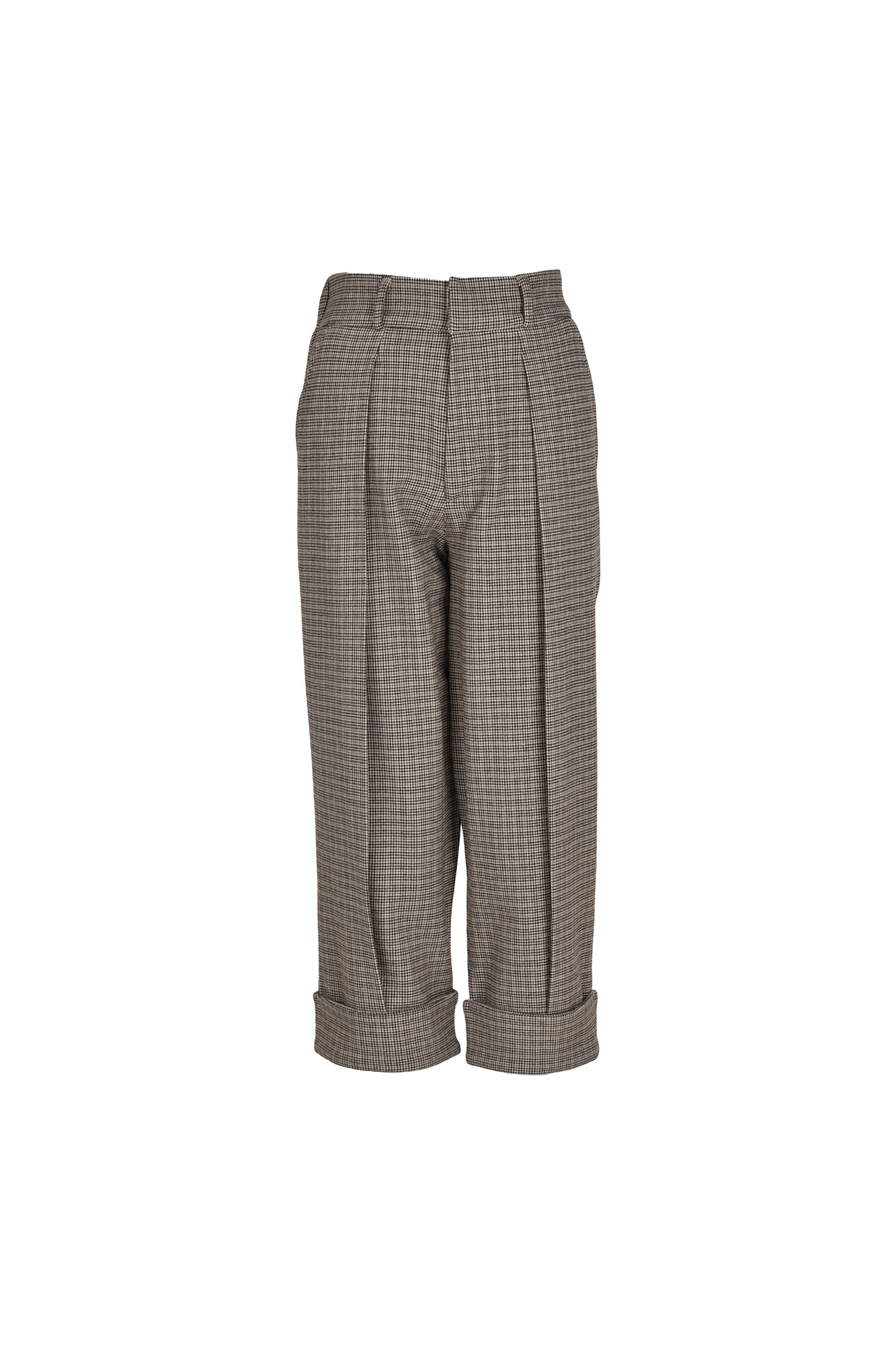 شلوار پیلی دار پشمی چهارخانه