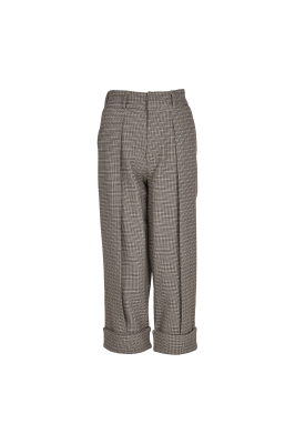 شلوار پیلی دار پشمی چهارخانه