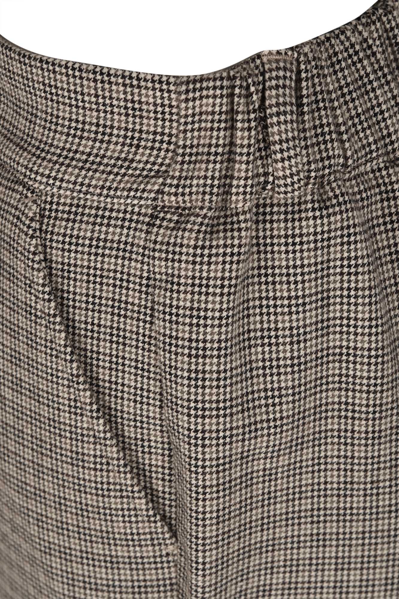 شلوار پیلی دار پشمی چهارخانه