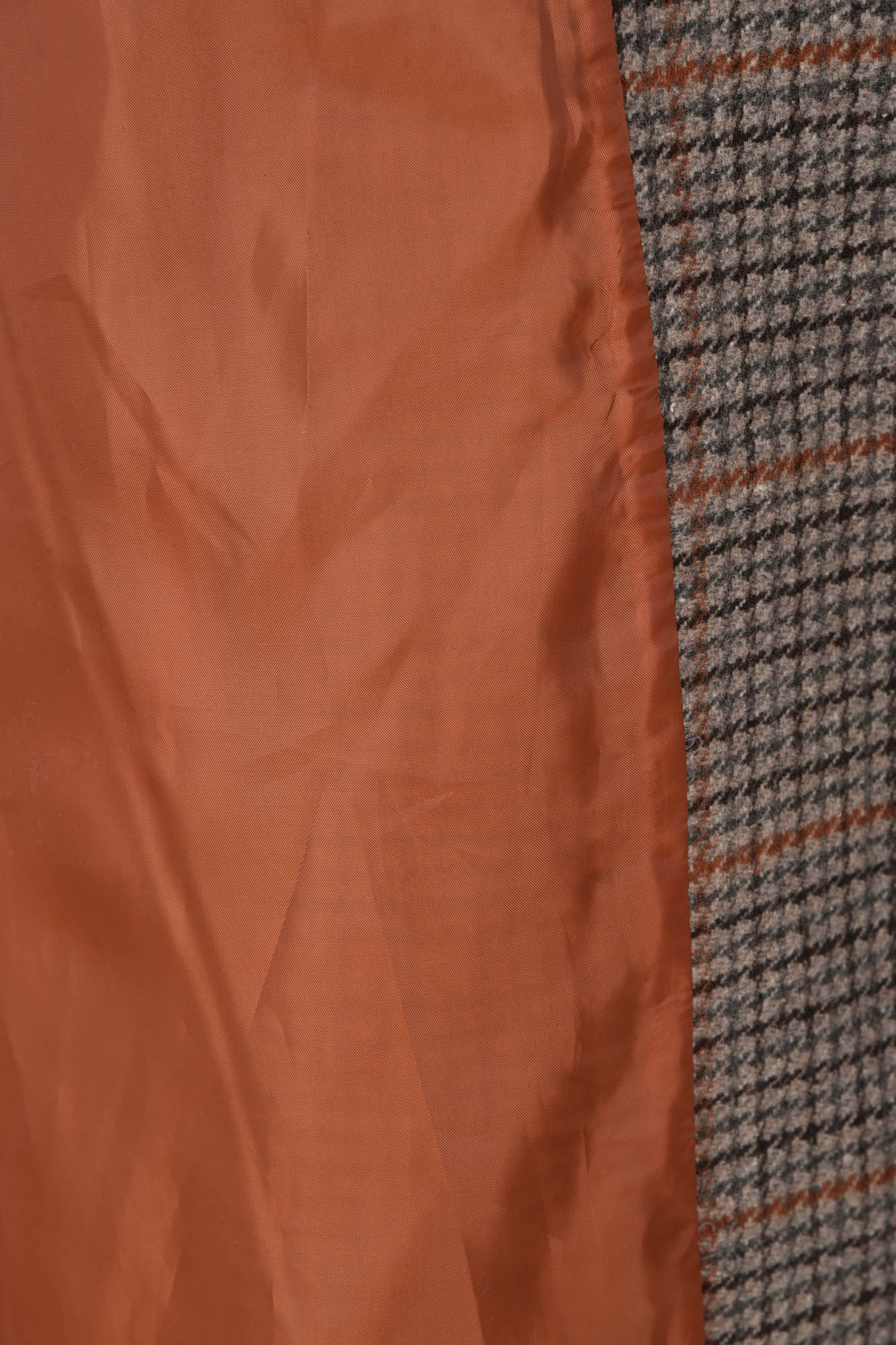 پالتو پشمی بلند چهارخانه لوزفیت