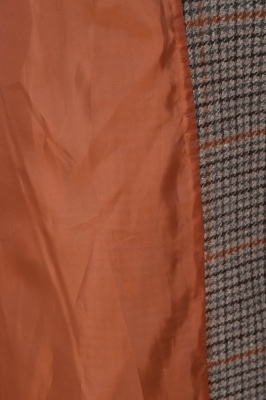 پالتو پشمی بلند چهارخانه لوزفیت